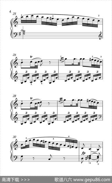 第八级1.C大调奏鸣曲第一乐章K.330（中央音乐学院钢琴（业余）考级教程7-9级）|[奥]莫扎特