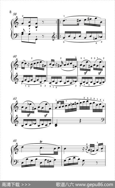 第八级1.C大调奏鸣曲第一乐章K.330（中央音乐学院钢琴（业余）考级教程7-9级）|[奥]莫扎特