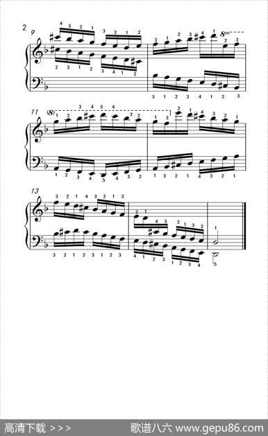 第九级6.d和声小调音阶（中央音乐学院钢琴（业余）考级教程7-9级）