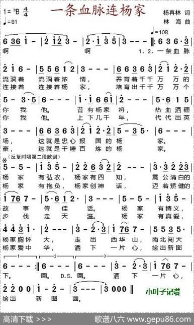 一条血脉连杨家 - 杨再林|林海
