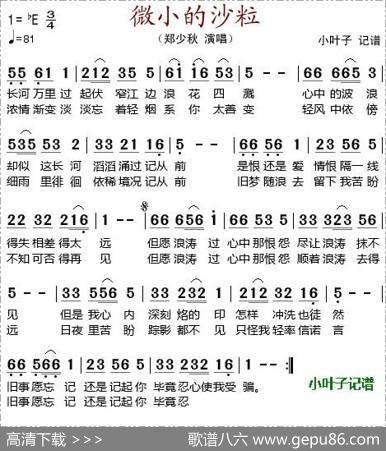 微小的沙粒