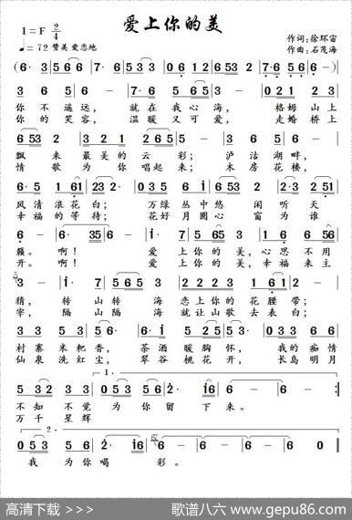 爱上你的美（徐环宙词石茂海曲） - 徐环宙|石茂海