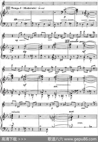 GlazunovOp.109（格拉组诺夫协奏曲Op.109）（萨克斯+钢琴伴奏）|格拉组诺夫
