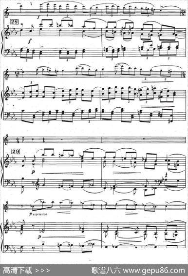 GlazunovOp.109（格拉组诺夫协奏曲Op.109）（萨克斯+钢琴伴奏）|格拉组诺夫