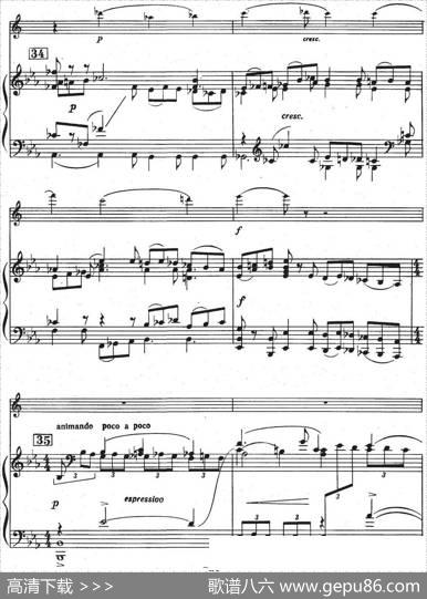 GlazunovOp.109（格拉组诺夫协奏曲Op.109）（萨克斯+钢琴伴奏）|格拉组诺夫