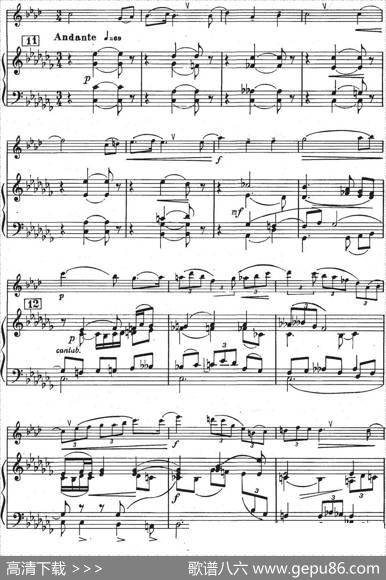 GlazunovOp.109（格拉组诺夫协奏曲Op.109）（萨克斯+钢琴伴奏）|格拉组诺夫