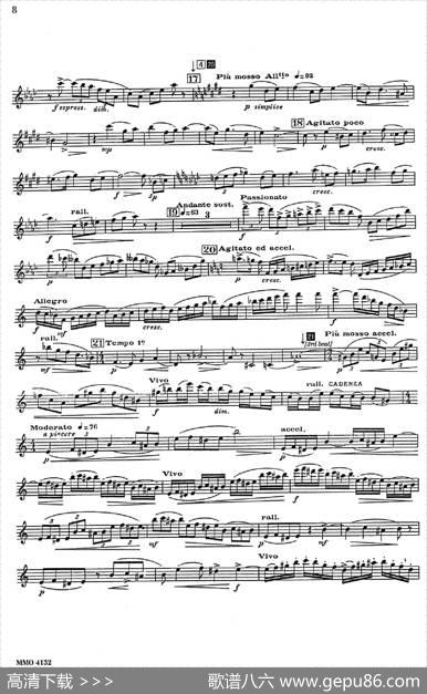 GlazunovOp.109（格拉组诺夫协奏曲Op.109）（中音萨克斯分谱）|格拉组诺夫