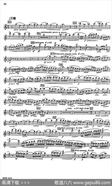 GlazunovOp.109（格拉组诺夫协奏曲Op.109）（中音萨克斯分谱）|格拉组诺夫