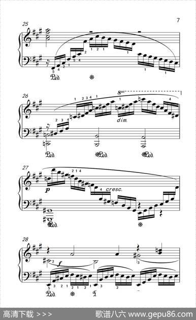 第九级2.练习曲No.7（中央音乐学院钢琴（业余）考级教程7-9级）
