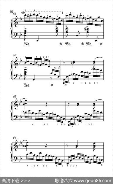 第九级3.练习曲No.2（中央音乐学院钢琴（业余）考级教程7-9级）|[俄]莫斯科夫斯基