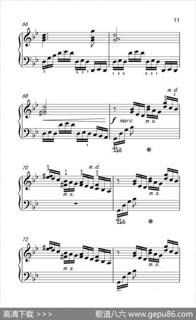 第九级3.练习曲No.2（中央音乐学院钢琴（业余）考级教程7-9级）|[俄]莫斯科夫斯基