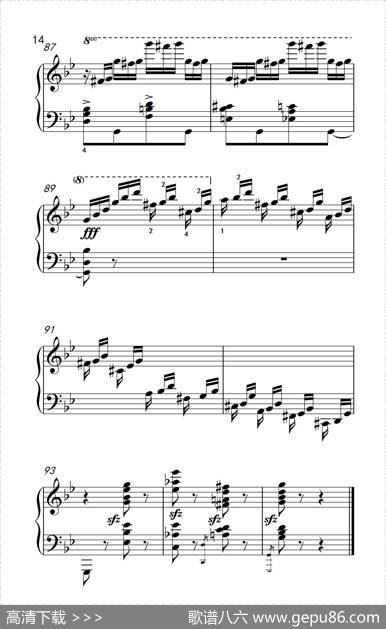 第九级3.练习曲No.2（中央音乐学院钢琴（业余）考级教程7-9级）|[俄]莫斯科夫斯基