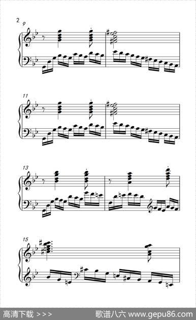 第九级3.练习曲No.2（中央音乐学院钢琴（业余）考级教程7-9级）|[俄]莫斯科夫斯基