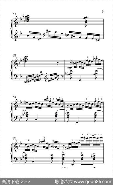 第九级3.练习曲No.2（中央音乐学院钢琴（业余）考级教程7-9级）|[俄]莫斯科夫斯基