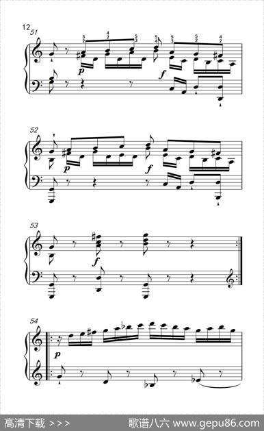 第九级1.C大调奏鸣曲第一乐章Hob.XVI50（中央音乐学院钢琴（业余）考级教程7-9级）|[奥]海顿