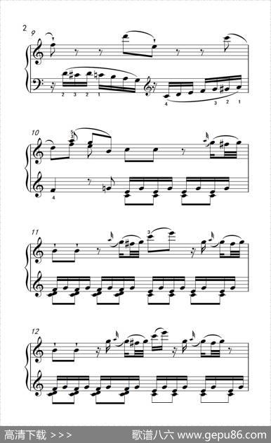 第九级1.C大调奏鸣曲第一乐章Hob.XVI50（中央音乐学院钢琴（业余）考级教程7-9级）|[奥]海顿
