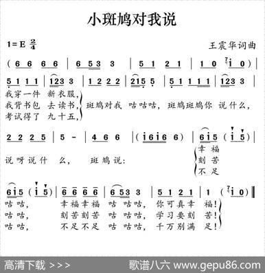 小斑鸠对我说 - 王震华|王震华