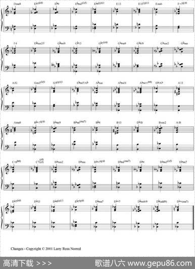 Changes（爵士乐和弦教材）（P101-125）