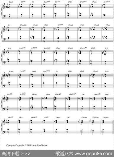 Changes（爵士乐和弦教材）（P101-125）