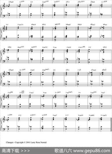 Changes（爵士乐和弦教材）（P101-125）