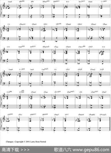 Changes（爵士乐和弦教材）（P101-125）