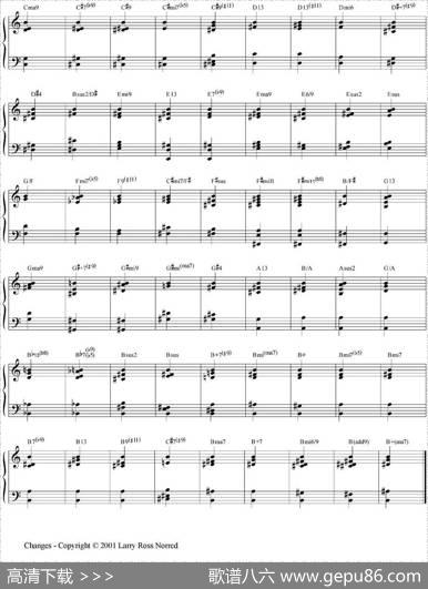 Changes（爵士乐和弦教材）（P101-125）