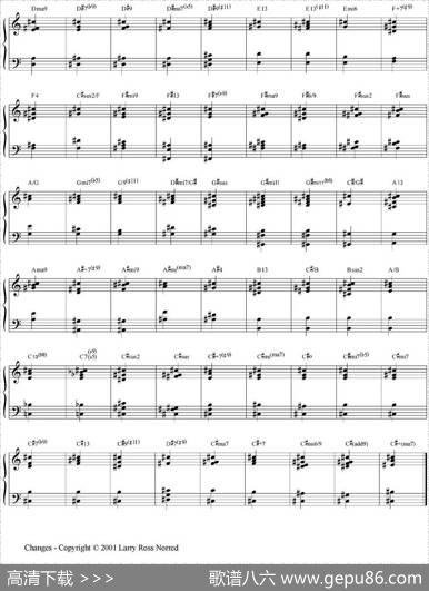 Changes（爵士乐和弦教材）（P101-125）
