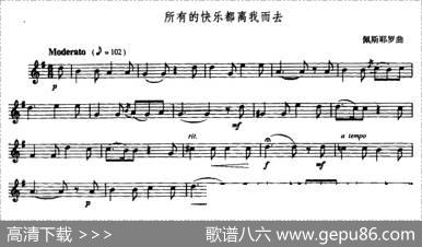 所有的快乐都离我而去（小号）|佩斯耶罗