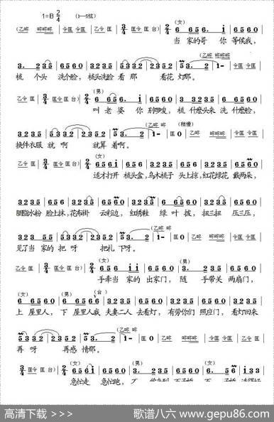 夫妻观灯（黄梅戏、廖光明整理版）