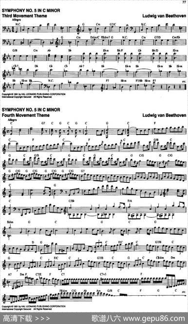 TheRealLittleClassicalFakeBook（P61-80）