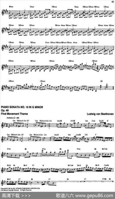 TheRealLittleClassicalFakeBook（P61-80）