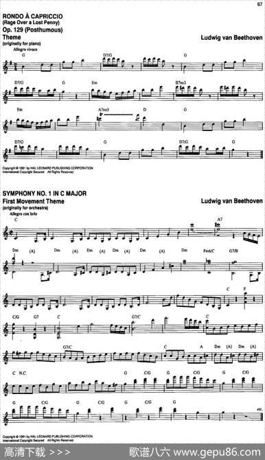 TheRealLittleClassicalFakeBook（P61-80）