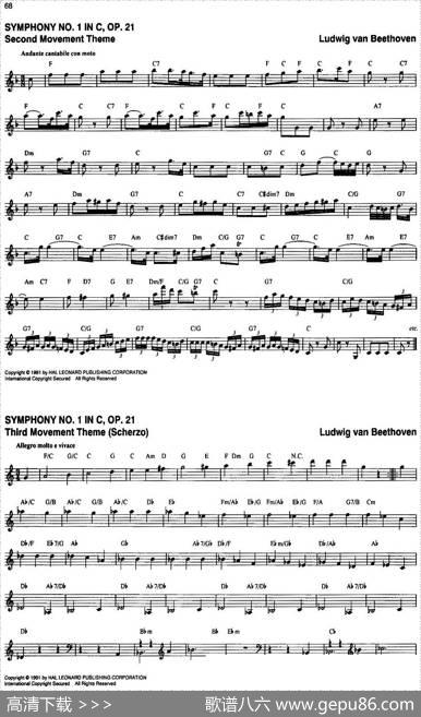 TheRealLittleClassicalFakeBook（P61-80）