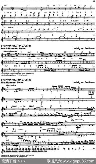 TheRealLittleClassicalFakeBook（P61-80）