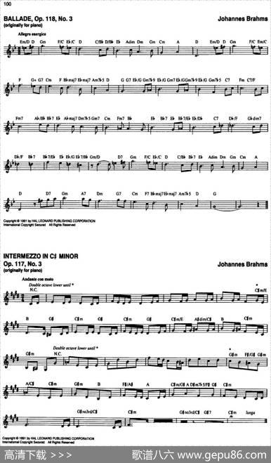 TheRealLittleClassicalFakeBook（P81-100）