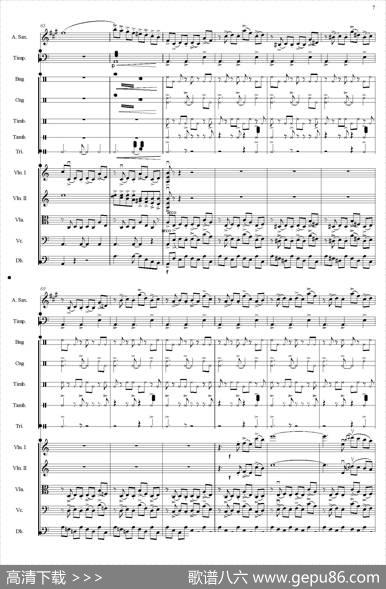 Libertango（自由探戈）（中音萨克斯+弦乐队伴奏总谱）
