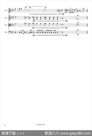 FrozenLetItGo（弦乐四重奏）