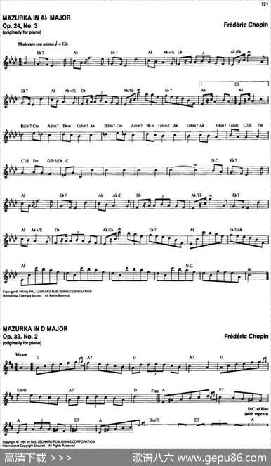 TheRealLittleClassicalFakeBook（P121-140）