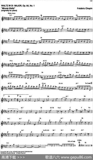 TheRealLittleClassicalFakeBook（P121-140）