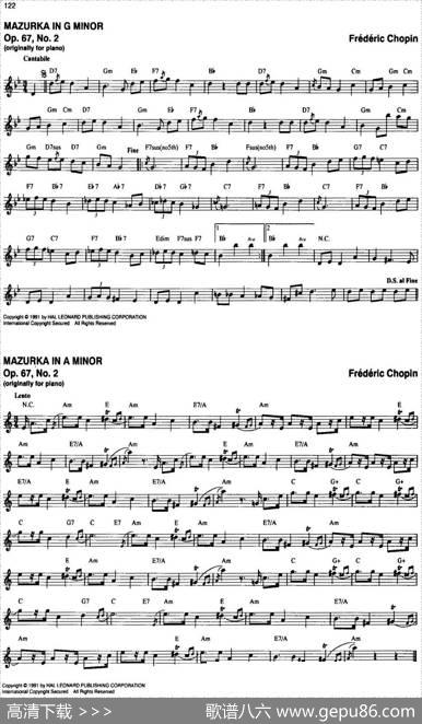 TheRealLittleClassicalFakeBook（P121-140）