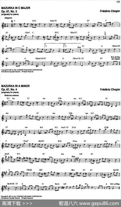 TheRealLittleClassicalFakeBook（P121-140）