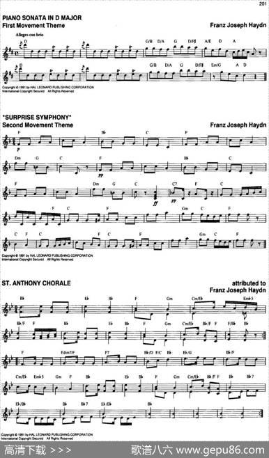 TheRealLittleClassicalFakeBook（P201-220）