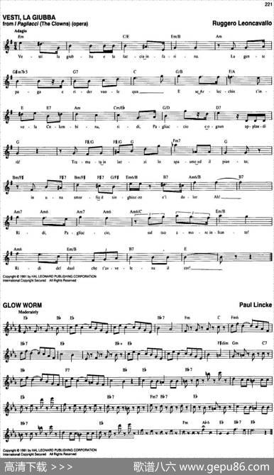 TheRealLittleClassicalFakeBook（P221-240）