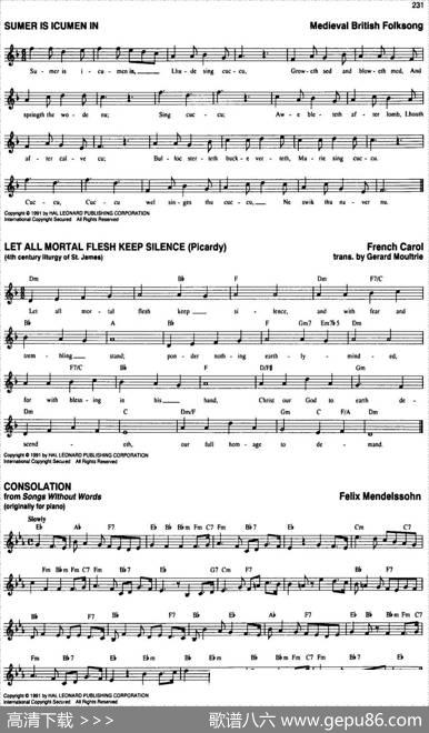 TheRealLittleClassicalFakeBook（P221-240）