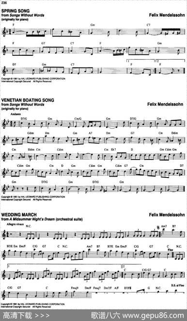 TheRealLittleClassicalFakeBook（P221-240）