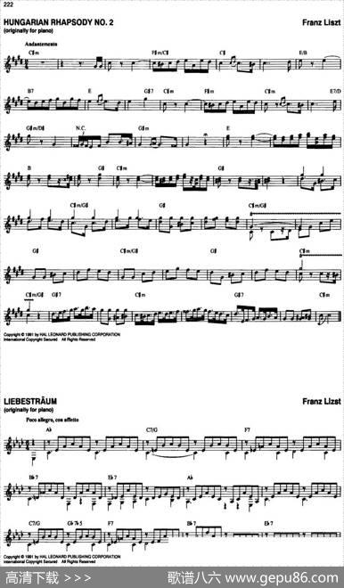 TheRealLittleClassicalFakeBook（P221-240）