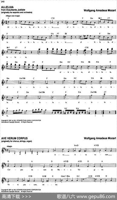 TheRealLittleClassicalFakeBook（P221-240）