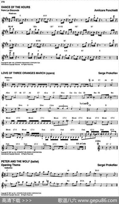 TheRealLittleClassicalFakeBook（P261-280）