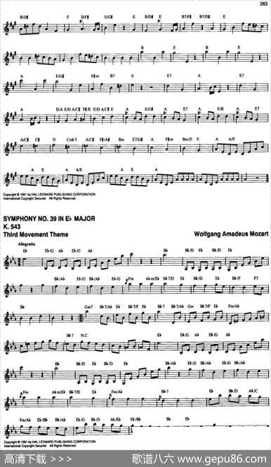 TheRealLittleClassicalFakeBook（P261-280）