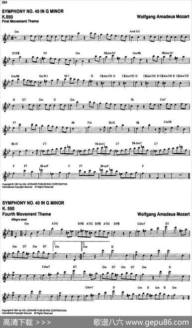 TheRealLittleClassicalFakeBook（P261-280）